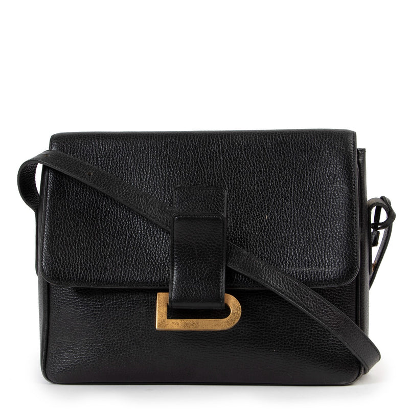 Buy an authentic second hand Delvaux Poirier Black Crossbody Bag at Labellov.