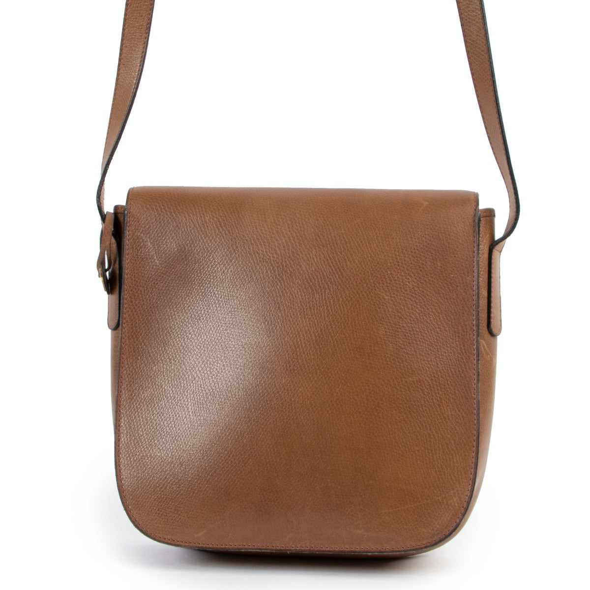 Buy an authentic second hand Delvaux brown leather crossbody at Labellov