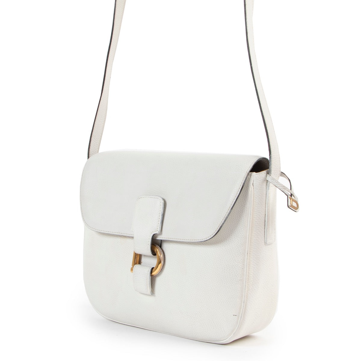 Buy an authentic second hand Delvaux White Leather Crossbody at Labellov