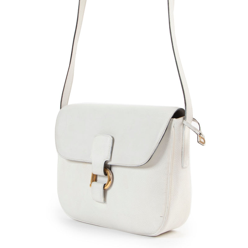 Buy an authentic second hand Delvaux White Leather Crossbody at Labellov