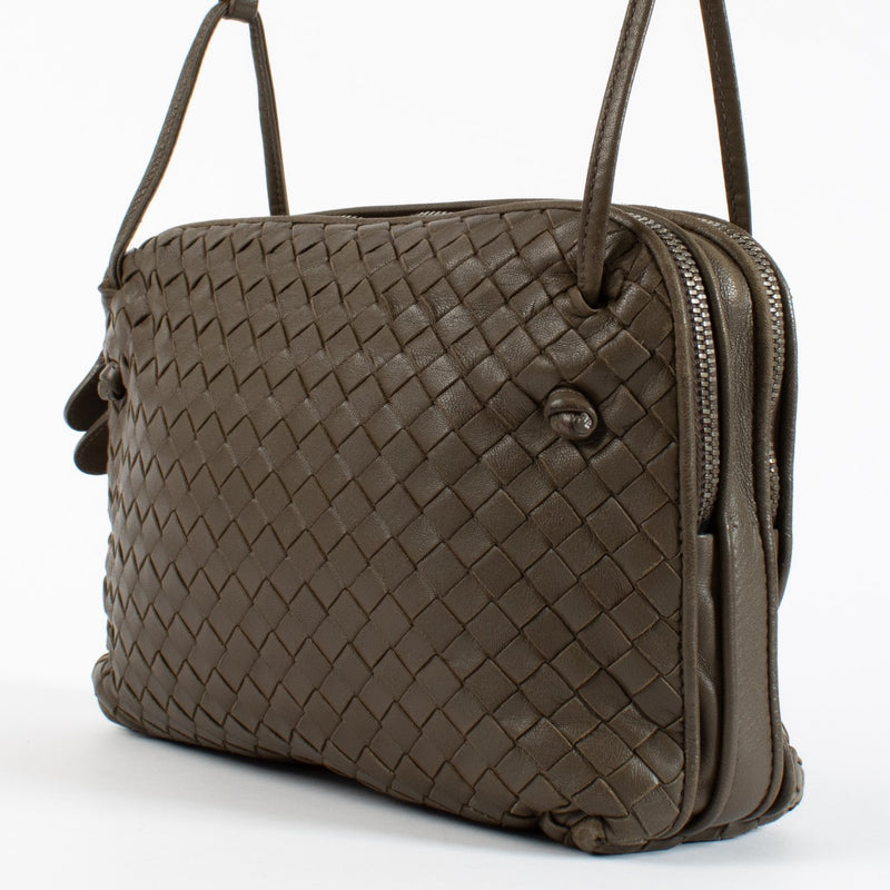 shop 100% authentic second hand Bottega Veneta Taupe Nodini Crossbody Bag on Labellov.com