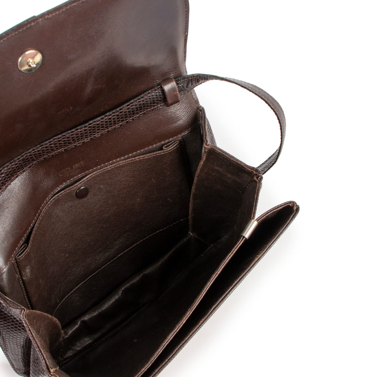 Buy an authentic second hand Celine Brown Lizard Leather Crossbody at Labellov