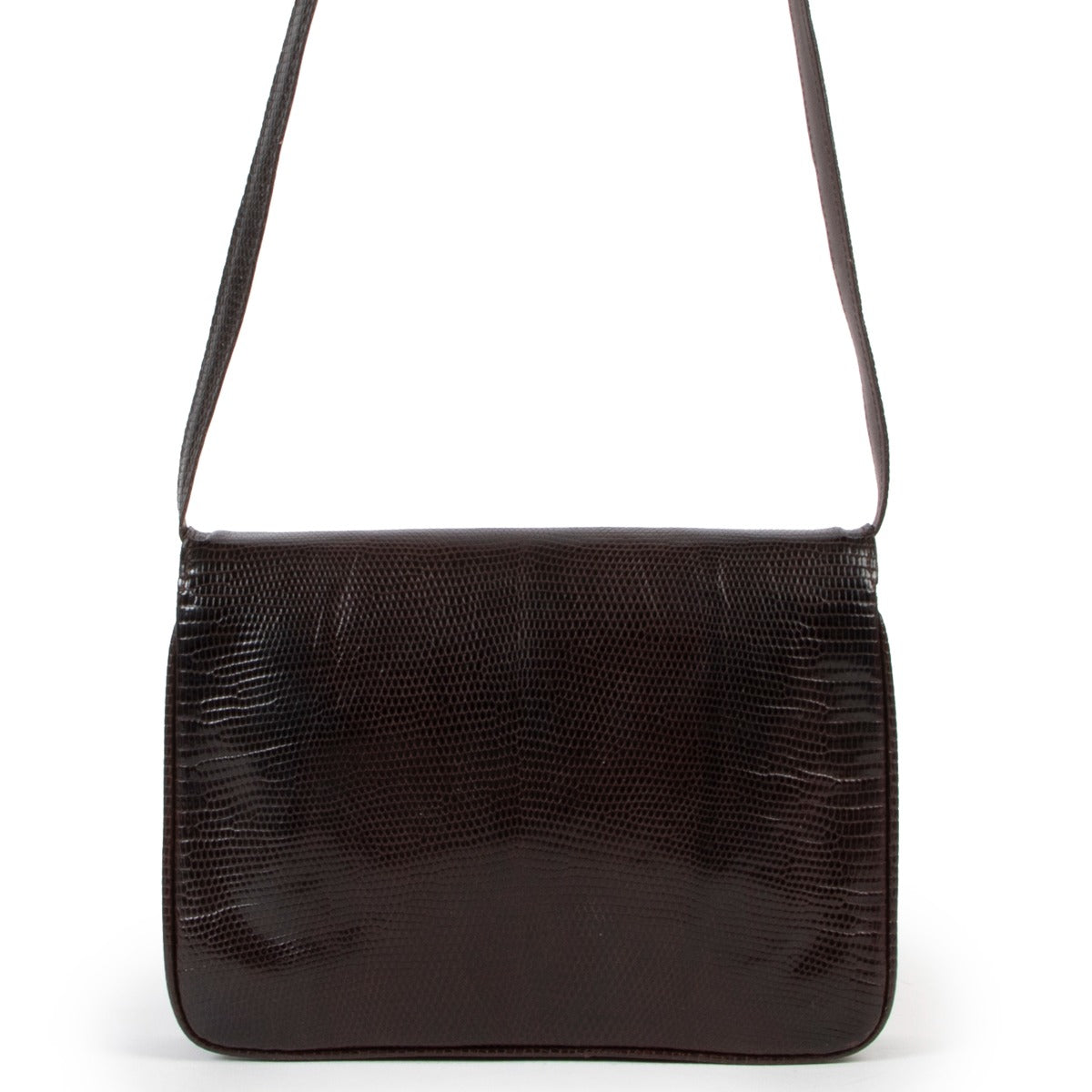 Buy an authentic second hand Celine Brown Lizard Leather Crossbody at Labellov