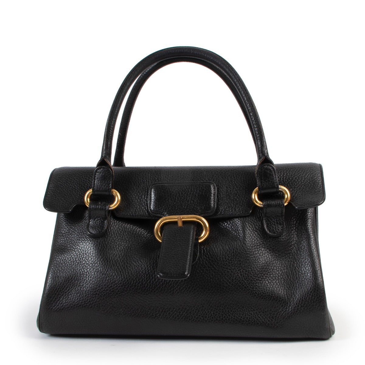 Buy an authentic second hand Delvaux Black Top Handle at Labellov