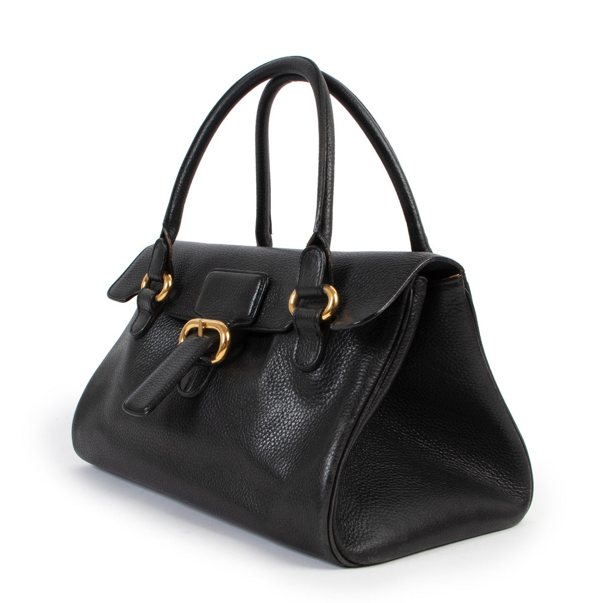 Buy an authentic second hand Delvaux Black Top Handle at Labellov