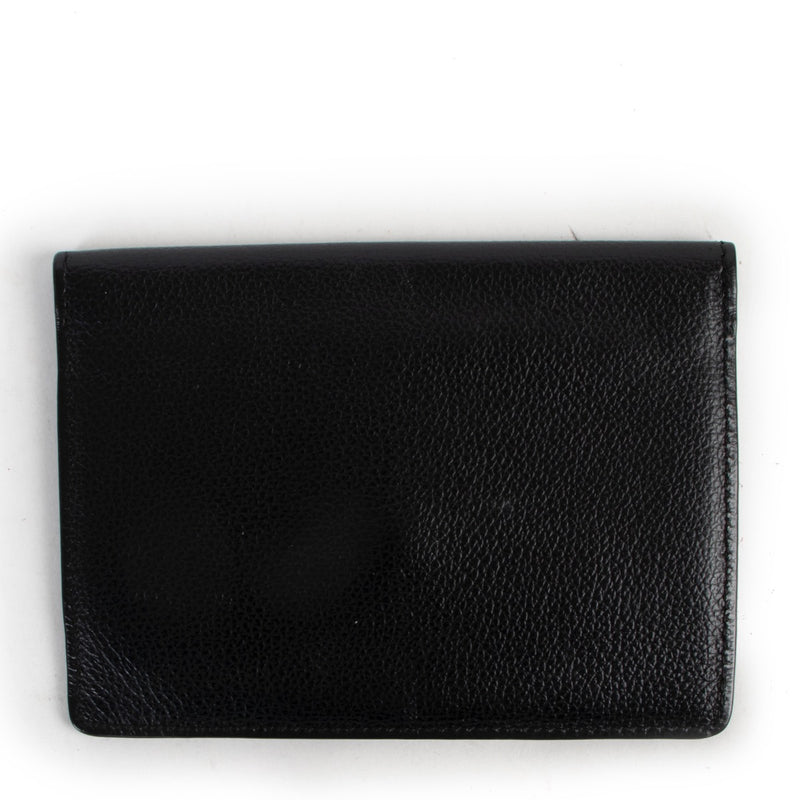 Shop now online a authentic second hand Delvaux black card Holder in good condition at Labellov in Antwerp