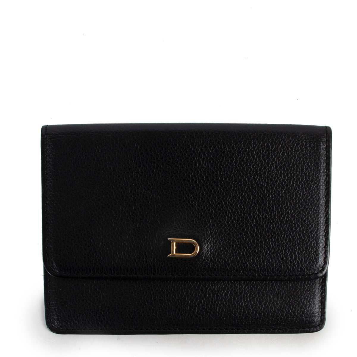 Shop now online a authentic second hand Delvaux black card Holder in good condition at Labellov in Antwerp