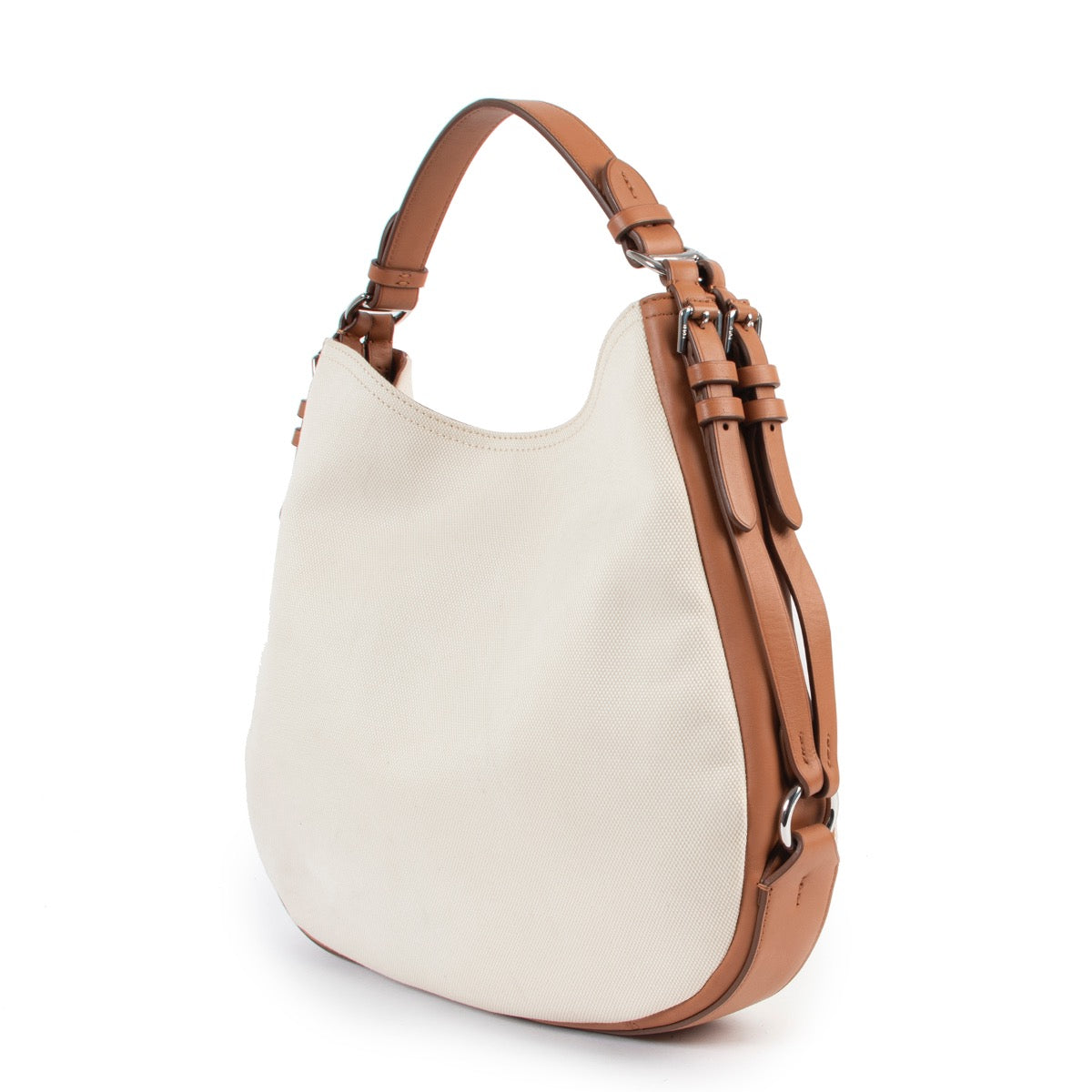 shop safe online Ralph Lauren Canvas/ Cognac Shoulder bag