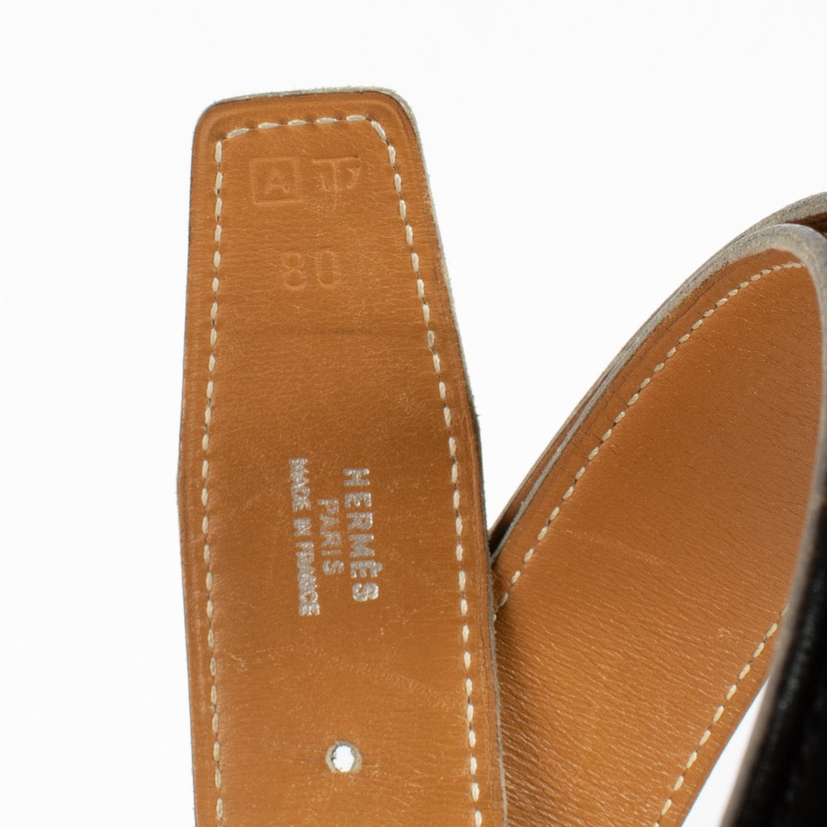 Authentic Second Hand Hermès Sterling Silver Touareg Buckle Belt Size 80 on Labellov.com