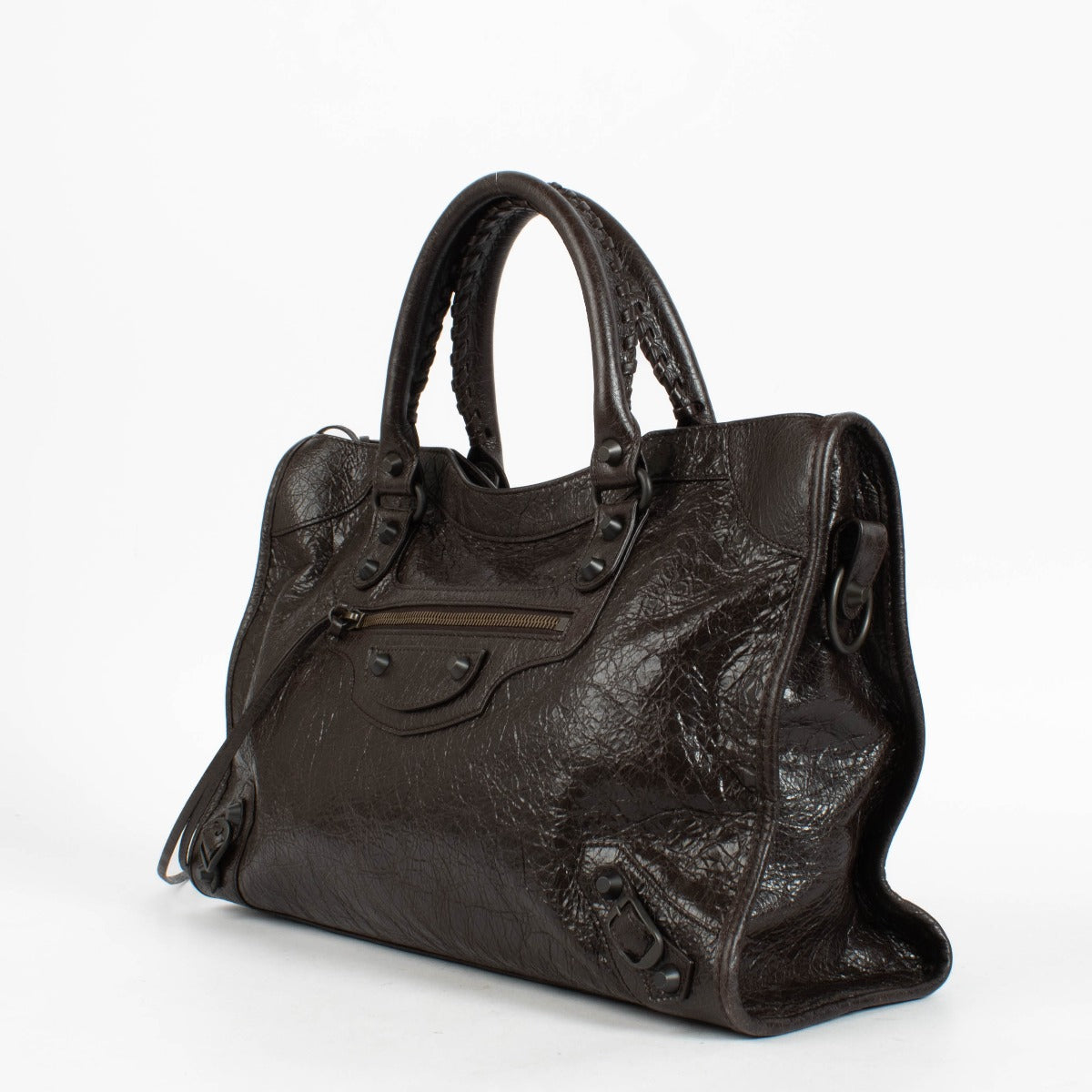 Authentic pre-loved Balenciaga Espresso Arena Le City Medium Bag at Labellov.com