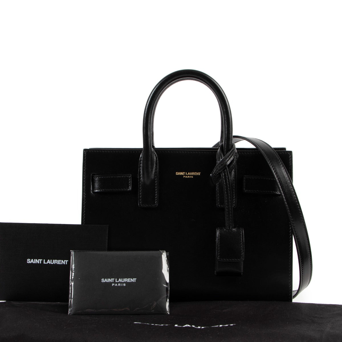 shop second hand authentic Saint Laurent Black Sac De Jour Nano Handbag at Labellov