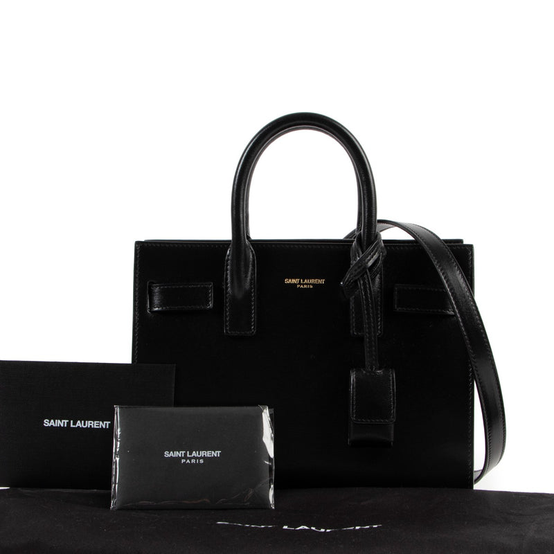 shop second hand authentic Saint Laurent Black Sac De Jour Nano Handbag at Labellov