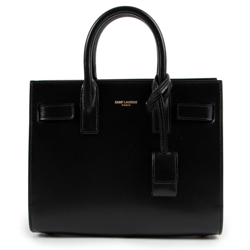 shop second hand authentic Saint Laurent Black Sac De Jour Nano Handbag at Labellov
