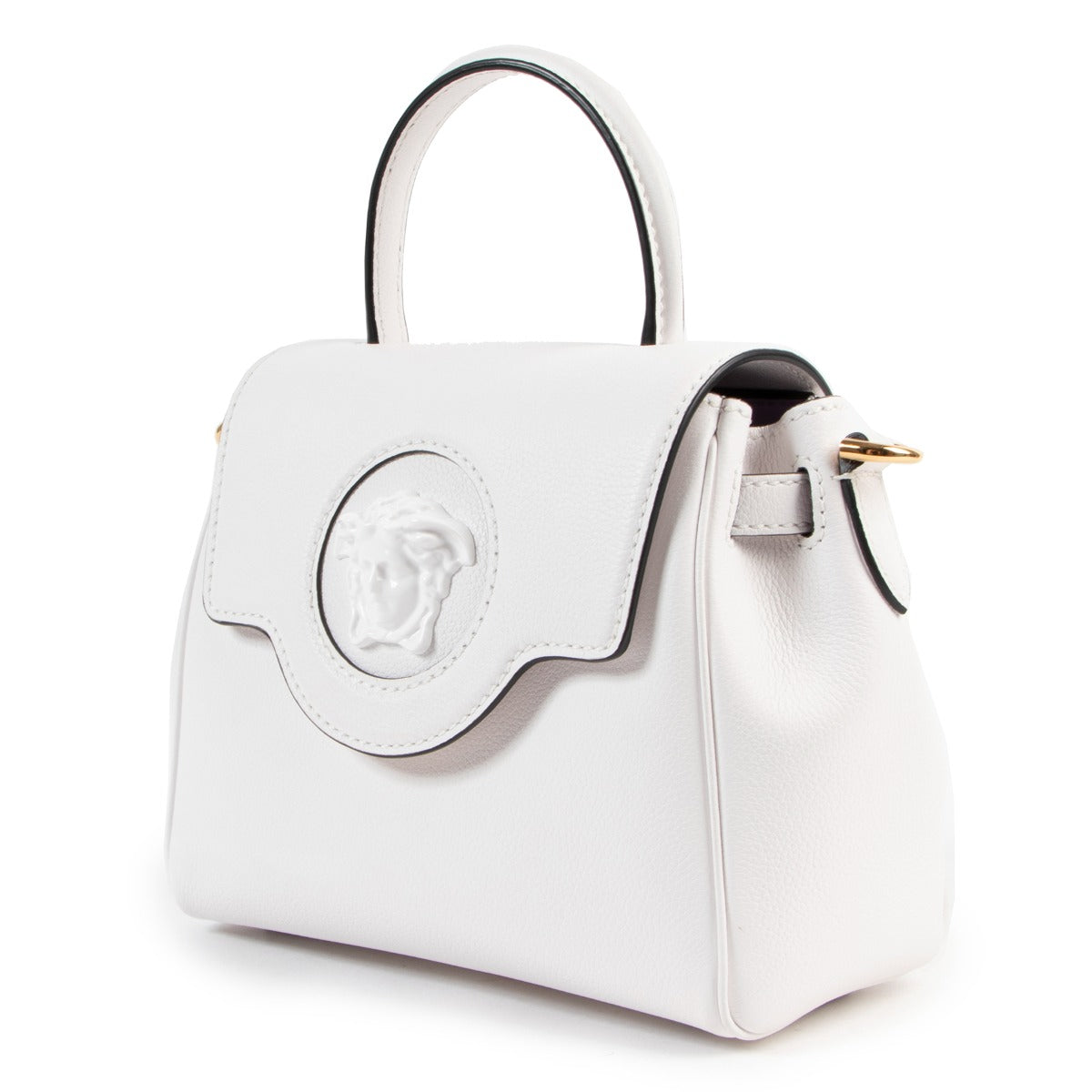 Buy second hand authentic Versace White La Medusa Small Handbag on Labellov.com for the best price