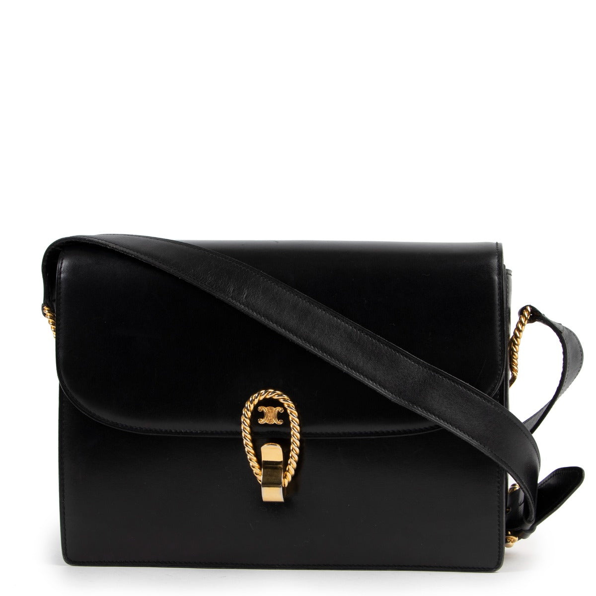 buy and sell second hand 100% authentic Celine Vintage Medium Triomphe Box Bag on Labellov.com