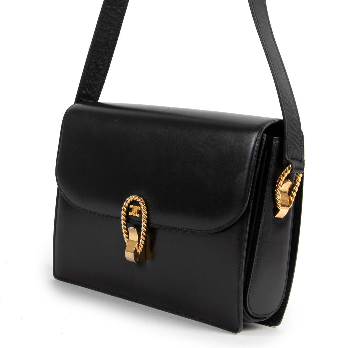 buy and sell second hand 100% authentic Celine Vintage Medium Triomphe Box Bag on Labellov.com