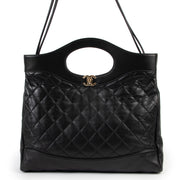 shop online authentic second hand Chanel Black Chanel 31 Shopping Bag on Labellov.com