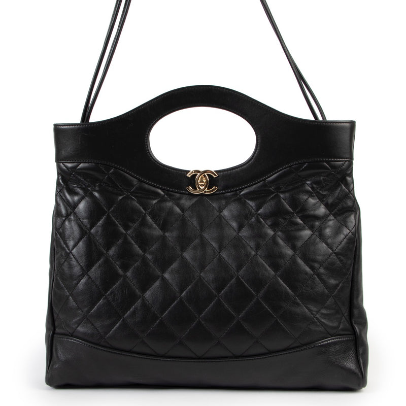 shop online authentic second hand Chanel Black Chanel 31 Shopping Bag on Labellov.com