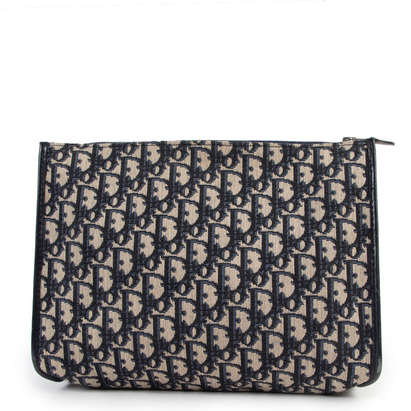 Buy an authentic second hand Christian Dior Oblique pattern pochette at Labellov