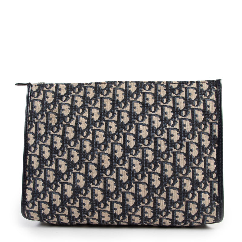 Buy an authentic second hand Christian Dior Oblique pattern pochette at Labellov