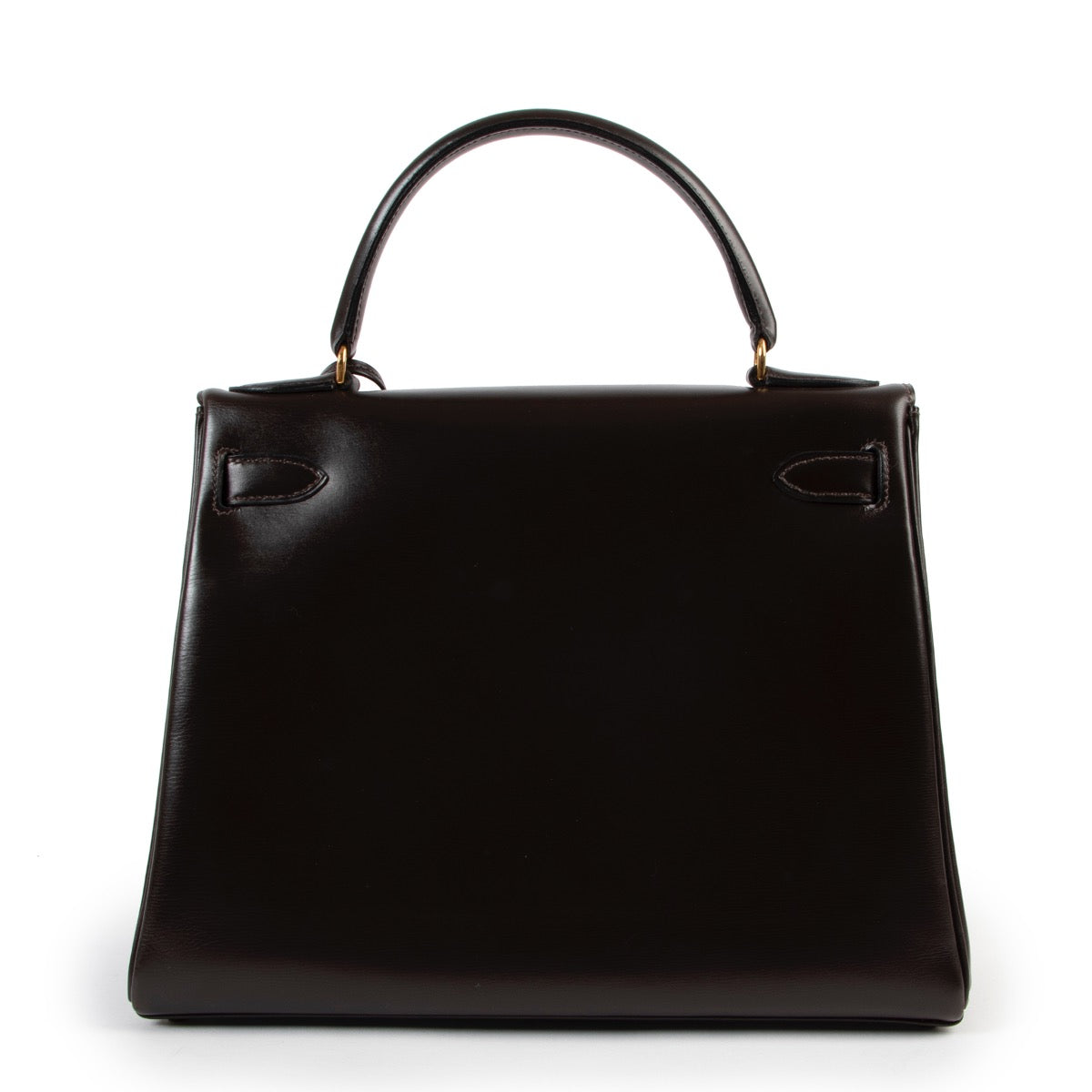 Buy an authentic second hand Hermès Kelly 28 Box Marron at Labellov