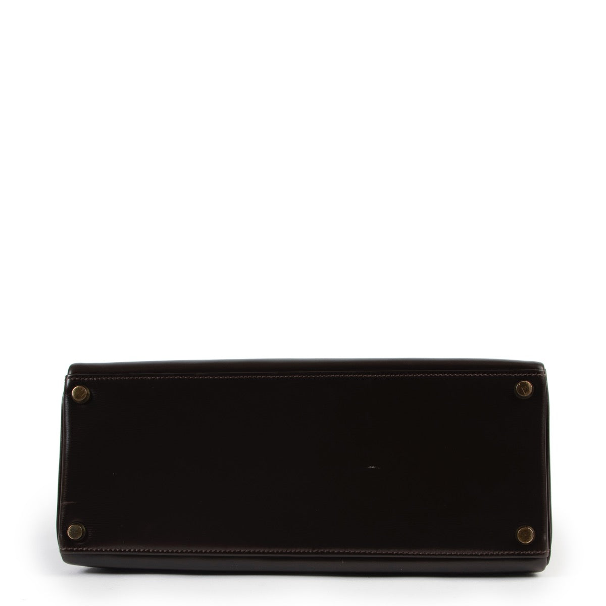 Buy an authentic second hand Hermès Kelly 28 Box Marron at Labellov