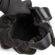 Buy an authentic second hand Karl Lagerfeld suede shoulder bag at Labellov