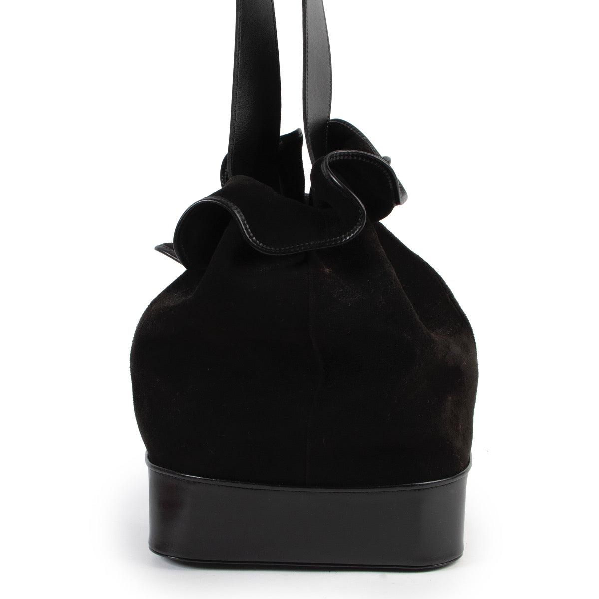 Buy an authentic second hand Karl Lagerfeld suede shoulder bag at Labellov