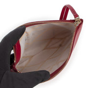 Delvaux Burgundy Louise Pochette Clutch