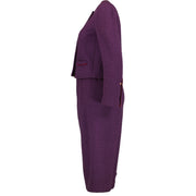 shop authentic vintage Chanel Purple Tweed Jacket Skirt Set at Labellov for the best price
