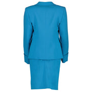 buy authentic vintage Christian Lacroix Vintage Turquoise Skirt Suit Set at Labellov for the best price