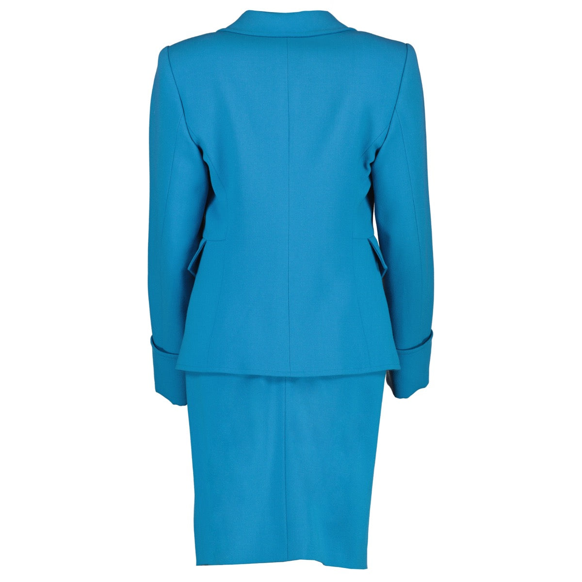 buy authentic vintage Christian Lacroix Vintage Turquoise Skirt Suit Set at Labellov for the best price