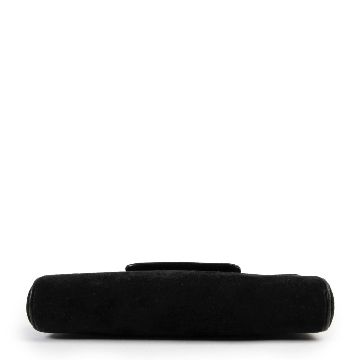 Buy an authentic second hand black Delvaux suede crossbody bag at Labellov