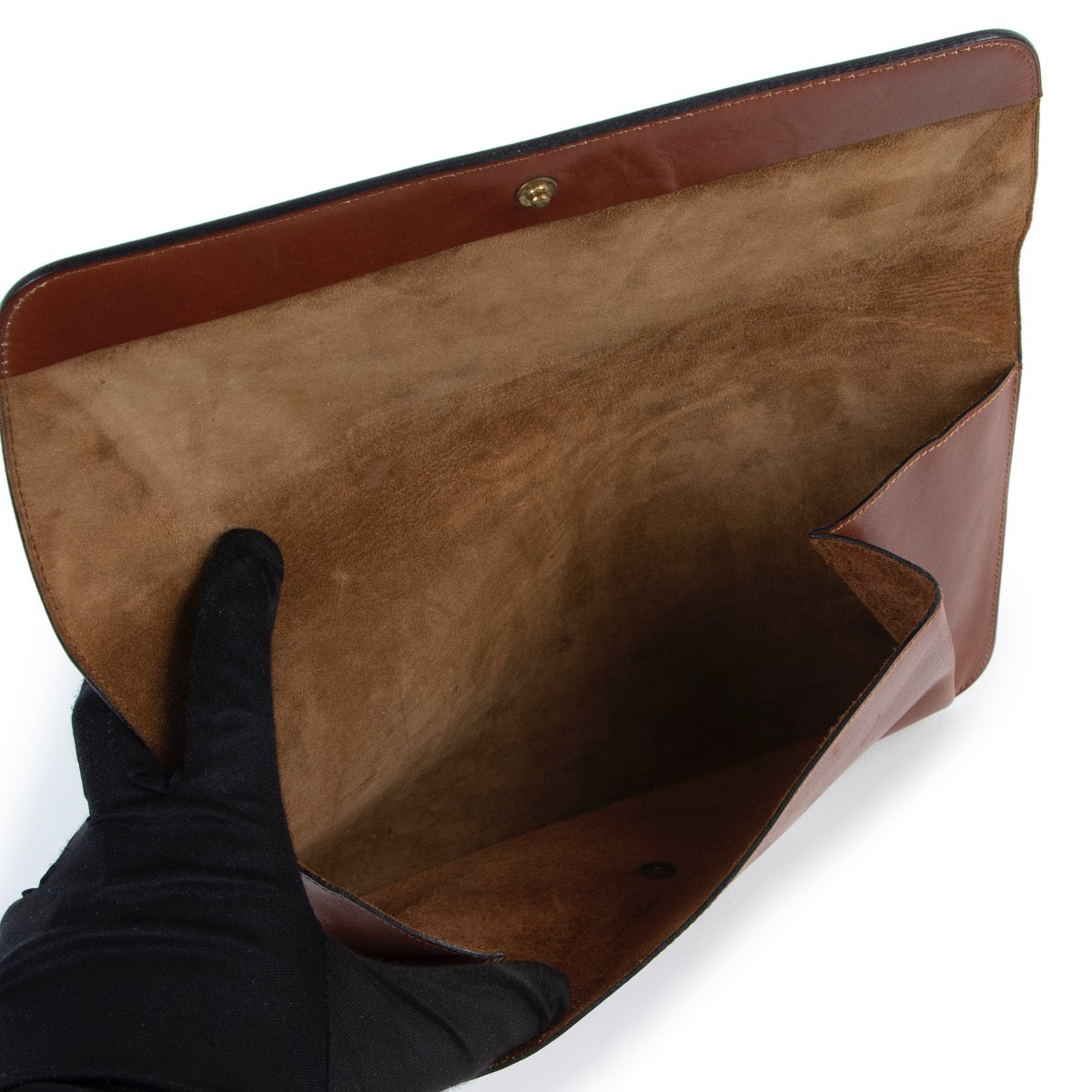 Buy an authentic second hand cognac Delvaux Clutch at Labellov