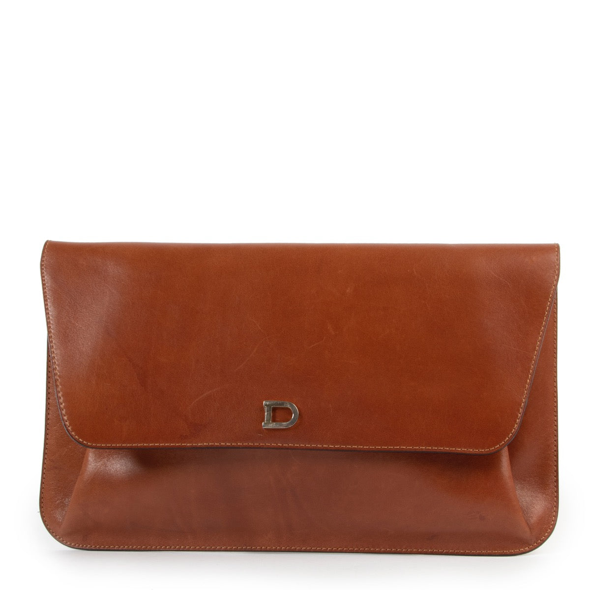 Buy an authentic second hand cognac Delvaux Clutch at Labellov