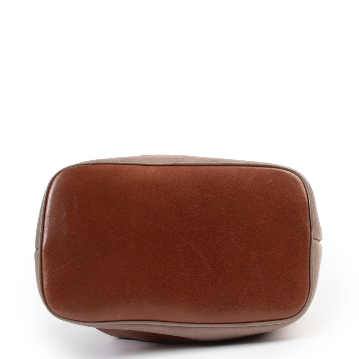 Brown Delvaux bucket bag, Delvaux crossbody bucket bag in brown leather, Delvaux bucket bag in good condition