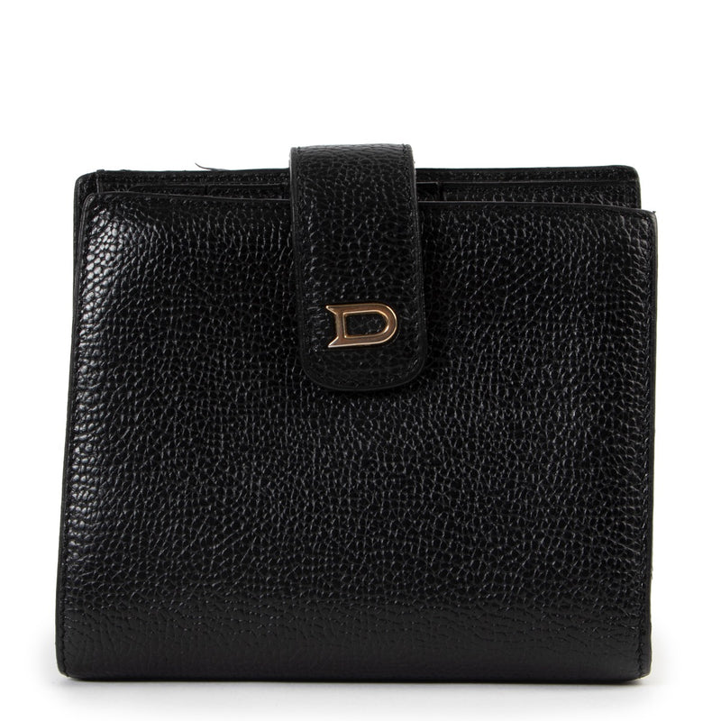 Black Delvaux wallet, Delvaux wallet in very good condition, Shop safe Delvaux wallet