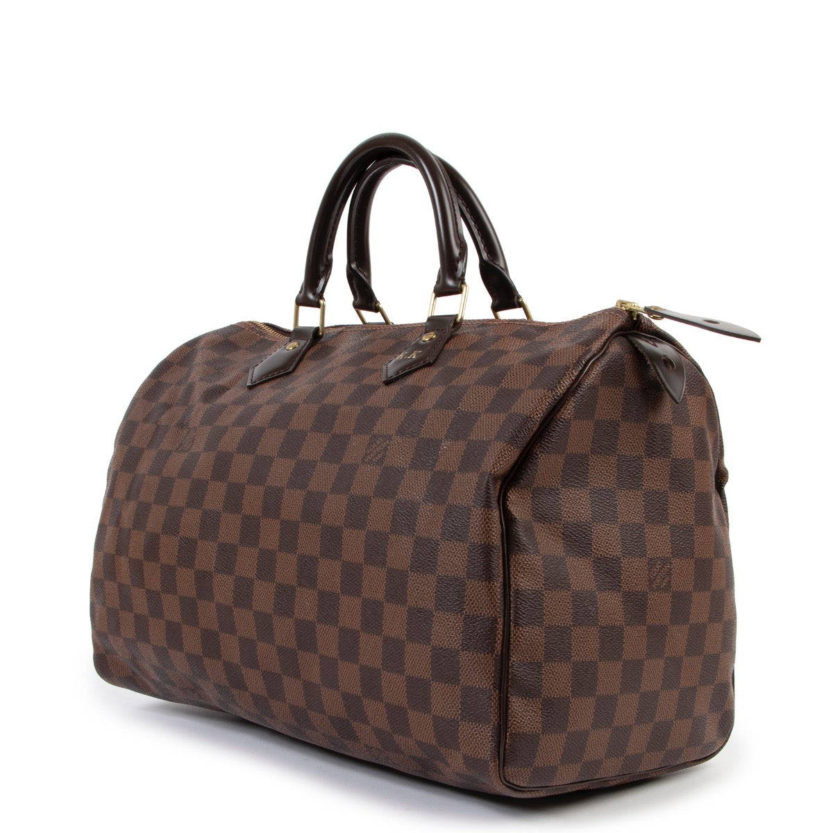 Buy an authentic second hand Louis Vuitton Sac Speedy 35 Damier Ebène at Labellov