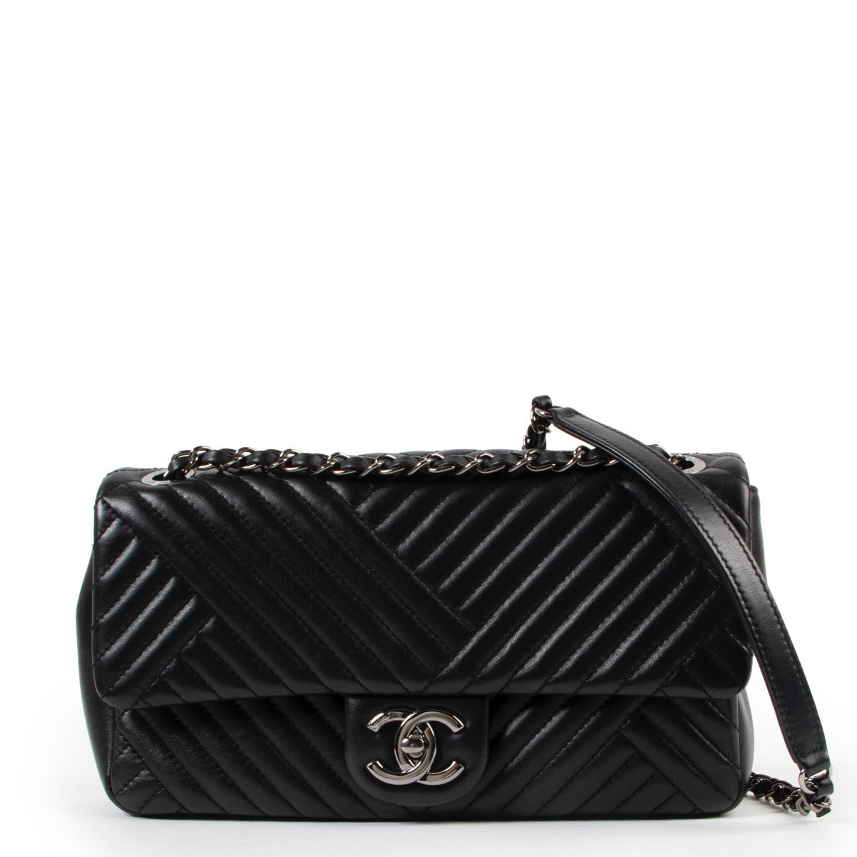 Chanel Black CC Crossing Small Flap Bag