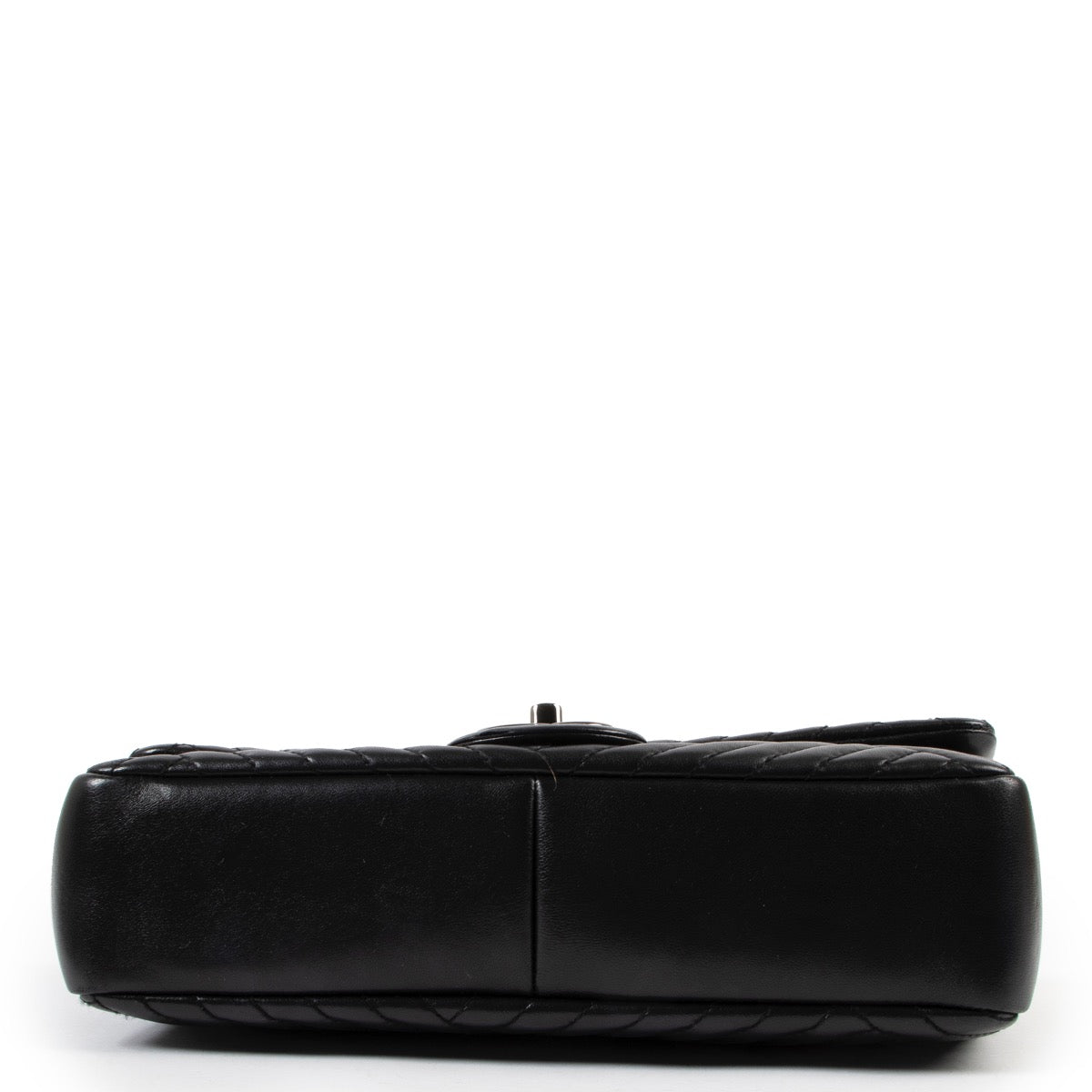 Buy an authentic second hand Chanel Black Timeless Chevron Flap Bag at Labellov