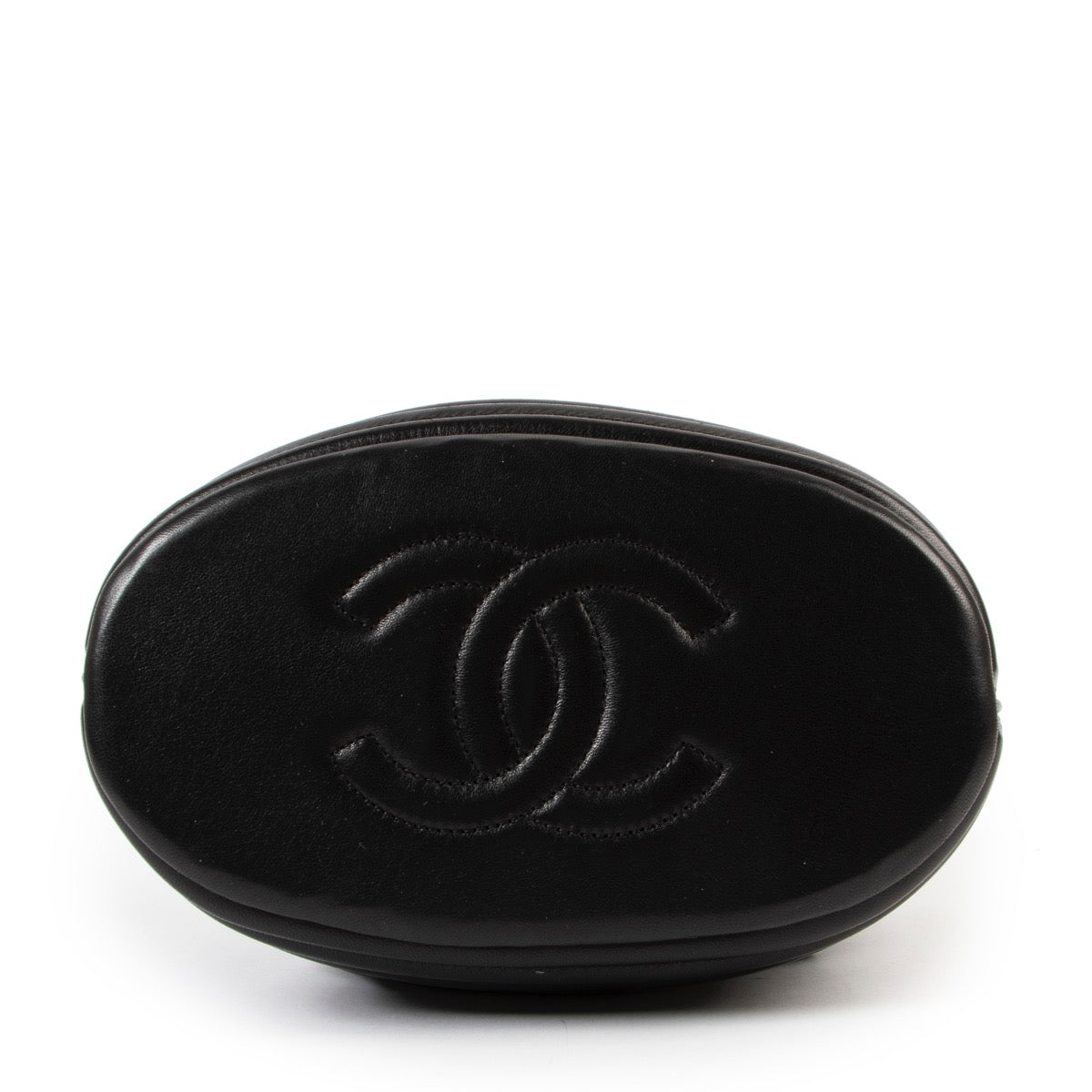 Buy an authentic second hand Chanel Black Leather Bucket Bag at Labellov