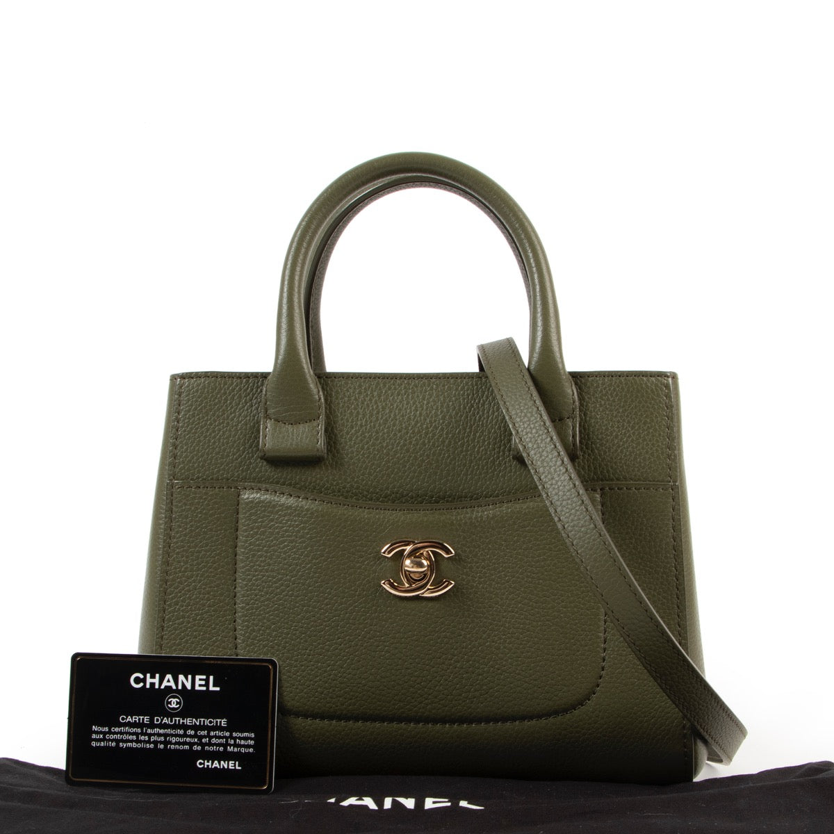 Sac cabas Chanel Mini Neo Executive vert