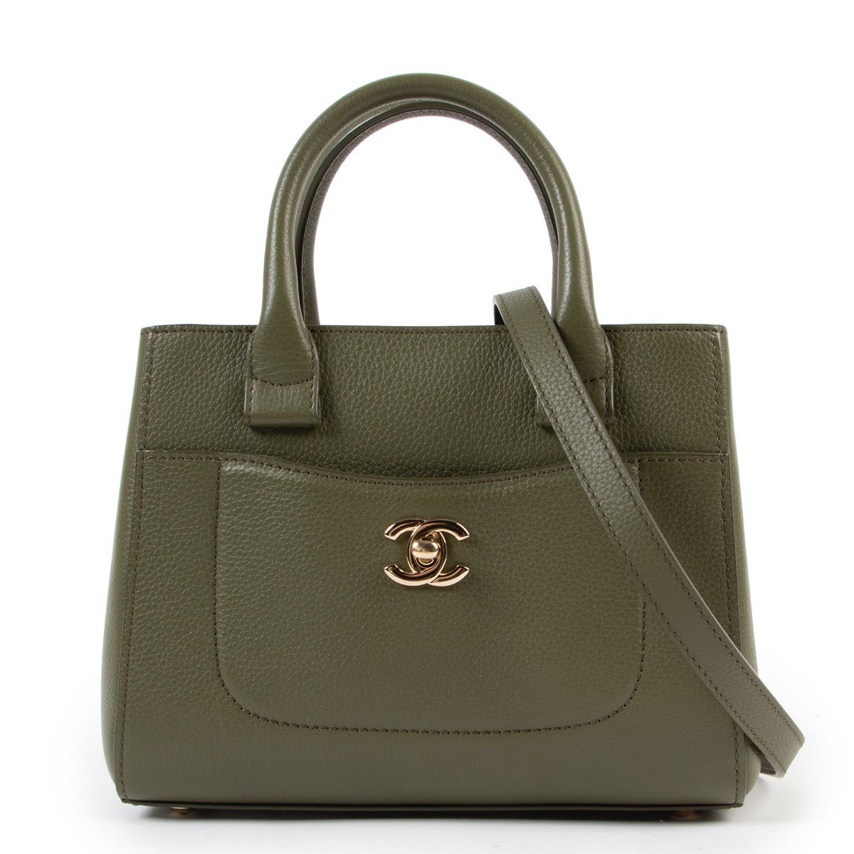 Sac cabas Chanel Mini Neo Executive vert
