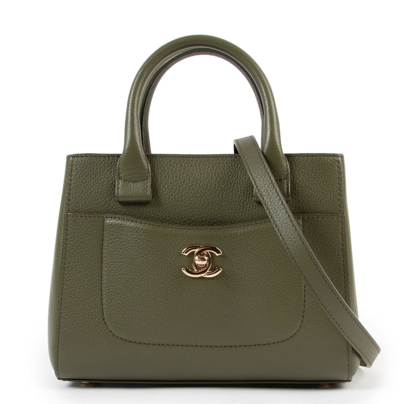 Chanel Green Mini Neo Executive Tote Bag