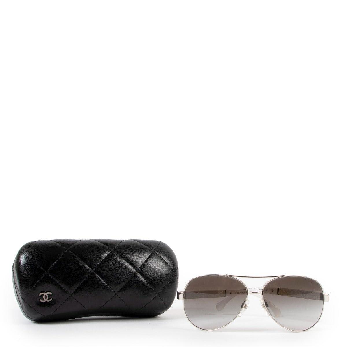 Buy an authentic pair of second hand Chanel aviator sunglasses at Labellov