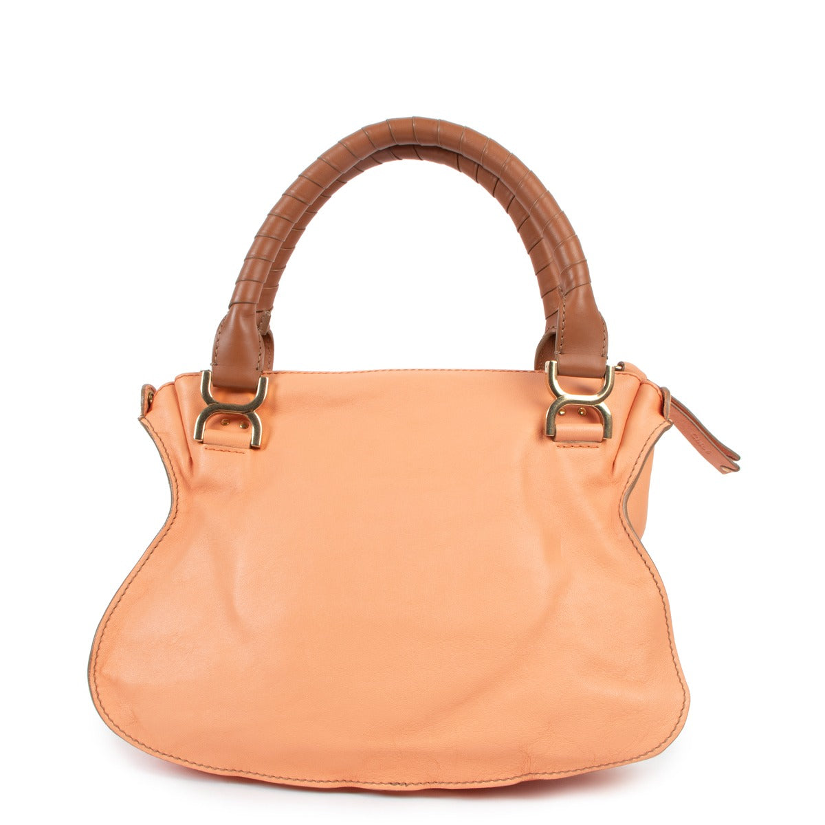 Chloé Salmon Pink Medium Marcie Turn Lock Handbag