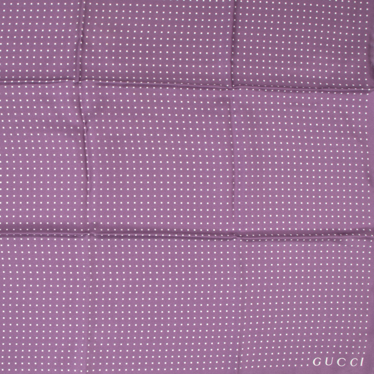 Gucci Purple Dot Silk Scarf