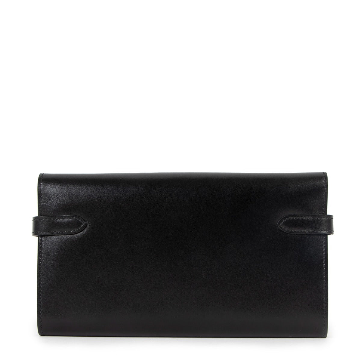 Portefeuille Hermès Kelly Classique Box Noir GHW