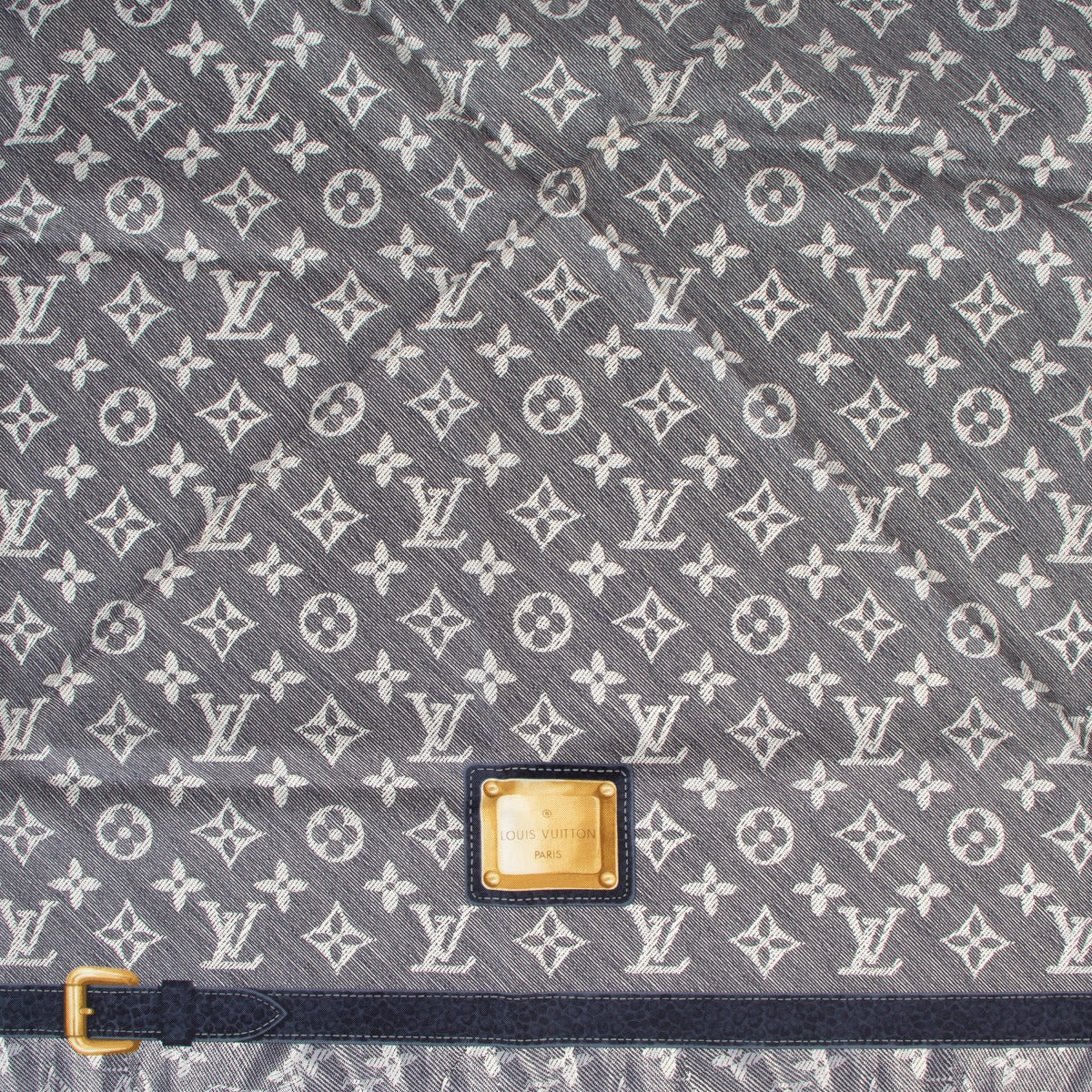 Louis Vuitton Studdy Denim Monogram Silk Scarf