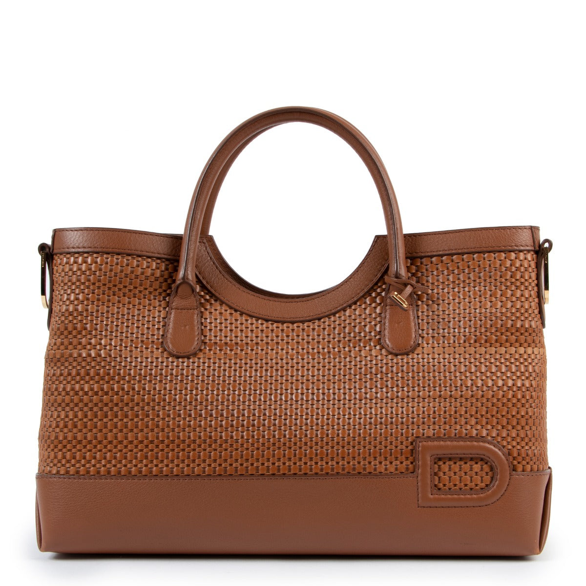shop and sell authentic vintage second hand Delvaux Tan Toile de Cuir Tote Bag at Labellov for the best price